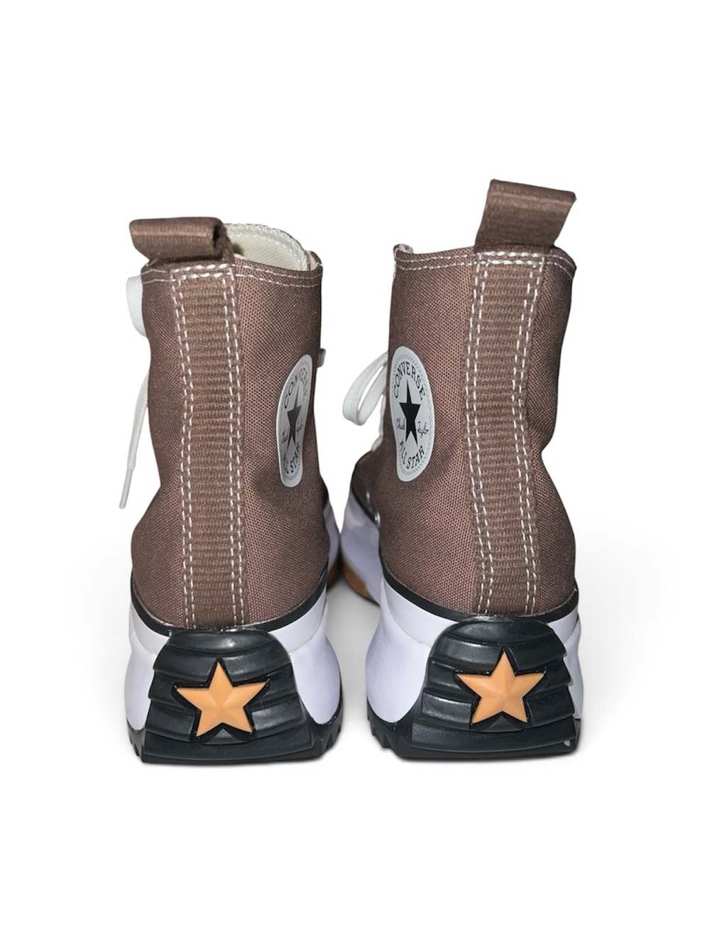 Converse Run Star Hike Platform High Top Sneakers Brown Sz W 8.5 / M 7 - Picture 4 of 9